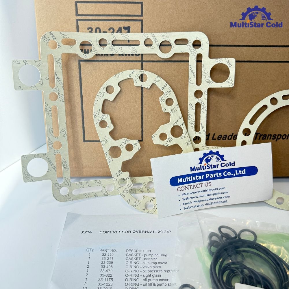 Thermo King Compressor Gasket Set 30-0247 – Complete Overhaul Kit for X214 D214